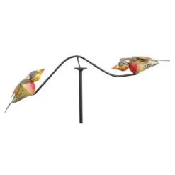 Clearance Original vejrhane metal havepynt med fugle Vinddekoration