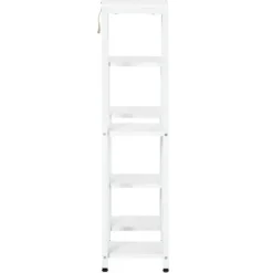 Plantestativer^Outsunny Blomsterstander Mellemrumsholder Hylder Hvid Stål 7 Niveauer Indendørs Udendørs 65x23x94.5cm