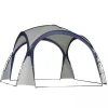 Telte & Lysthuse^Outsunny Have / Camping Telt - Vandtæt Polyester, Glasfiberramme - Cremhvid/Blå 3,5x3,5x2,3m