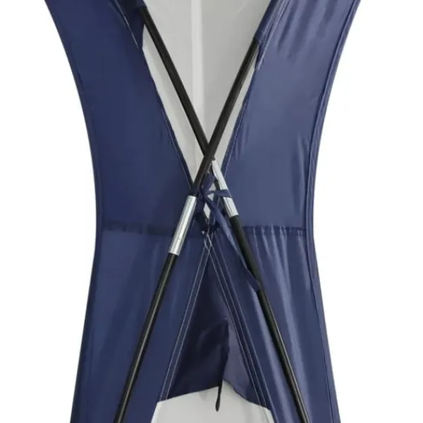 Telte & Lysthuse^Outsunny Have / Camping Telt - Vandtæt Polyester, Glasfiberramme - Cremhvid/Blå 3,5x3,5x2,3m