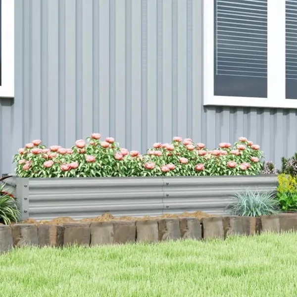 New Outsunny højbed af stål, vejrbestandigt plantebed 180x90x30 cm Plantningsbænke
