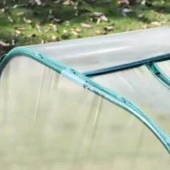 Best Outsunny Tunneldrivhus til planter - Folievægsthus med dør - PVC i klar farve - 395 x 100 x 80 cm Drivhus