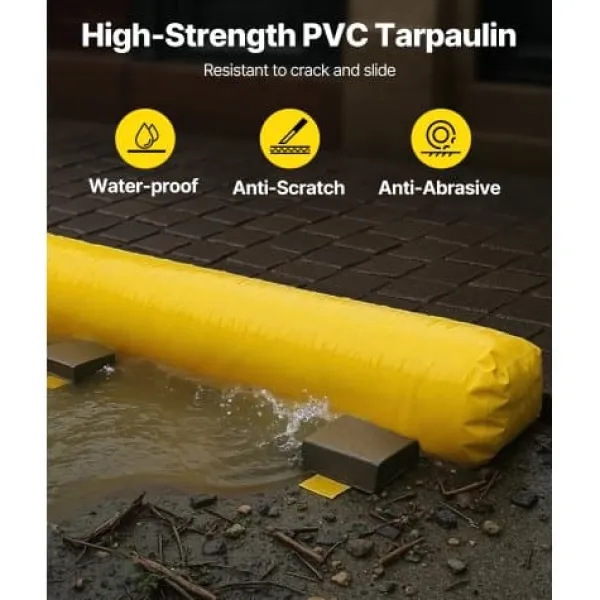 Best Oversvømmelsesbarriere, 366x51x30,5 cm, PVC, Genanvendelig vandafledning Beredskabsplaner