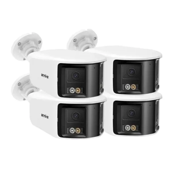 Sikkerhedsmonitorer & Videokameraer^Overvågningskamera, 8MP klarhed, 180° synsvinkel,4PCS 91EV