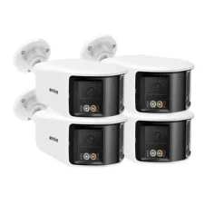 Sikkerhedsmonitorer & Videokameraer^Overvågningskamera, 8MP klarhed, 180° synsvinkel,4PCS 91EV
