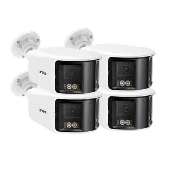 Sikkerhedsmonitorer & Videokameraer^Overvågningskamera, 8MP klarhed, 180° synsvinkel,4PCS 91EV