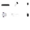 Clearance Overvågningskamera system, HD 1080P opløsning, IP66 vandtæt klassifikation,8CH Med 4 stk kamera, 2T Sikkerhedsmonitorer & Videokameraer