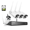 Sikkerhedsmonitorer & Videokameraer^Overvågningskamera System, 5MP Opløsning, Smart Nattesyn,4PCS-a