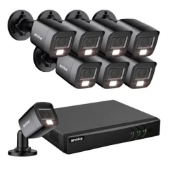 Sikkerhedsmonitorer & Videokameraer^Overvågningskamera System, 1080P Opløsning, Nattesyn Funktion,8STK, 2T