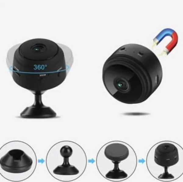 Online 1080P Mini Övervakningskamera WIFI & Nattkamera Sikkerhedsmonitorer & Videokameraer