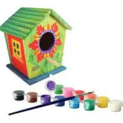 Til Fugle & Småvildt^Paint Your Own Birdhouse Creativity Set