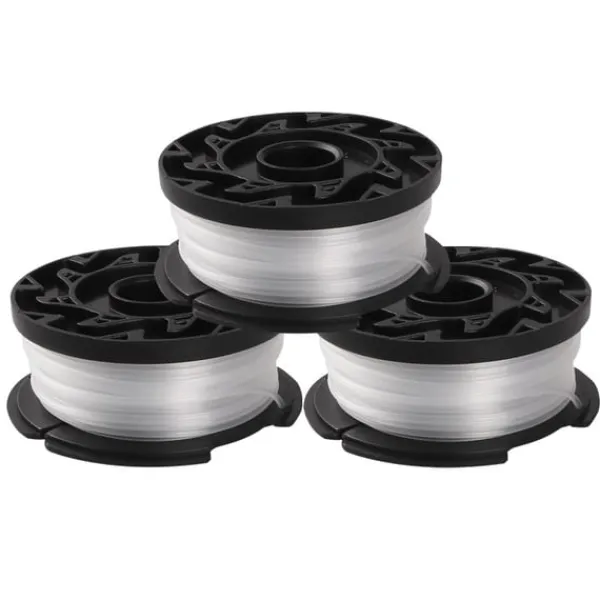 Clearance 3-pak erstatningsspoler med trimmerlinje til Black Decker AF-100-3ZP græstrimmer Havemaskiner