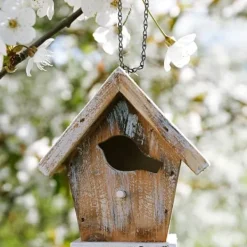 Til Fugle & Småvildt^2-pak fuglefoderhuse, urtepotter, lanterner og dekorative kæder (sort, 25 cm)