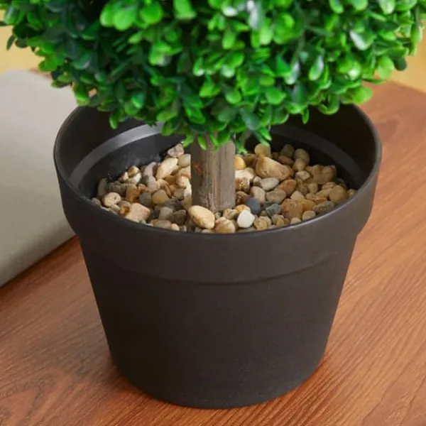 Online 2-pak kunstig buksbom 60 cm dobbeltkugle, UV-beskyttelse, til hjem & have Haveplanter