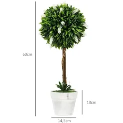 Online 2-pak kunstig lavendel 60 cm med potte, realistisk kunstblomst til hjem & have Buskads