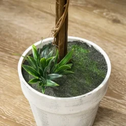 Online 2-pak kunstig lavendel 60 cm med potte, realistisk kunstblomst til hjem & have Buskads