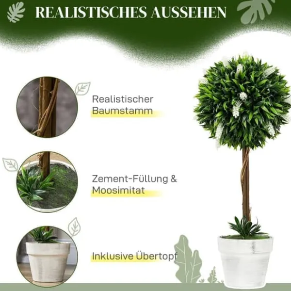 New 2-pak kunstig lavendel 60 cm med potte, realistisk kunstblomst til hjem & have Buskads