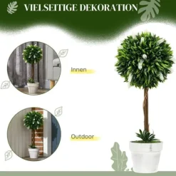 New 2-pak kunstig lavendel 60 cm med potte, realistisk kunstblomst til hjem & have Buskads
