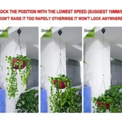 Online 4-pak plantekroge, udtrækkelige plantekroge til let tilgængelige hængende blomsterkurve, velegnede til havekurve, blomsterpotter og fuglefoderhuse Havekurve