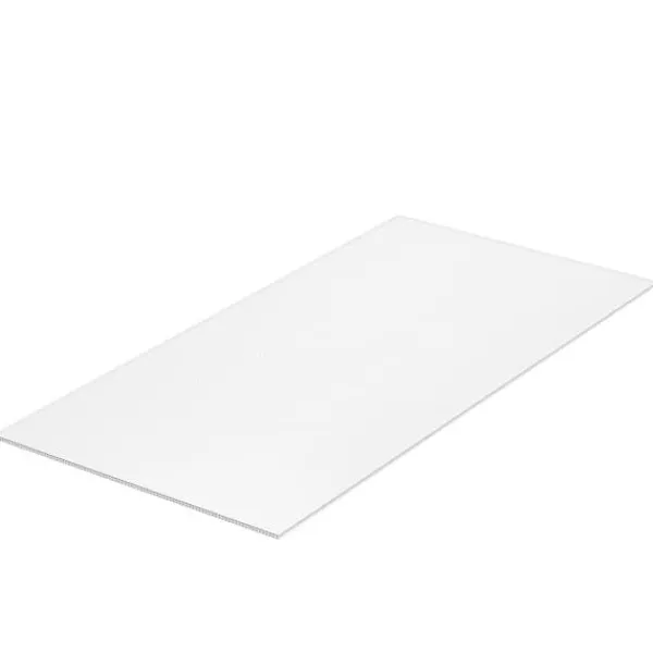 Drivhus^12-pak polycarbonat drivhuspaneler, 2' x 4', 0,24'' tykke tagplader, UV-beskyttelse, energibesparende, holdbare og lette.