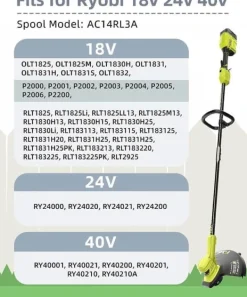 Clearance 8-pak trimmerspoler med trimmertråd og dæksel RYOBI græstrimmer Havemaskiner