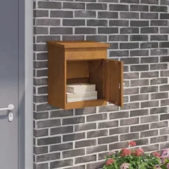 Clearance Pakke drop boks i rustfrit stål - Sikker og stilfuld postløsning | Størrelse: 44 x 35 x 59 cm Postkasser & Brevindkast
