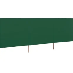 3-panelers foldbart læsejl 400x160 cm | Farve: Grøn Vinddekoration