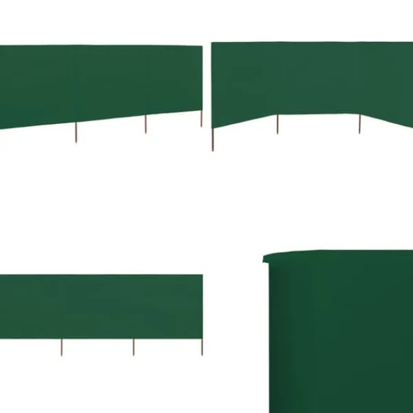 Sale 3-panels læsejl stof 400 x 120 cm grøn - Læsejl - Læskærm - Home & Living Vinddekoration
