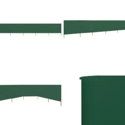 Hot 5-panels læsejl 600x160 cm stof grøn - Læsejl - Læskærm - Home & Living Vinddekoration