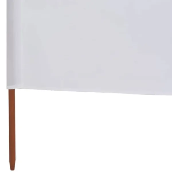 Vinddekoration^5-panels læsejl 600x120 cm stof sandhvid - Læsejl - Læskærm - Home & Living