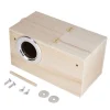 Til Fugle & Småvildt^Papegøjefugleredehus af træ - tilbehør af høj kvalitet til ynglebur (venstre åbning)