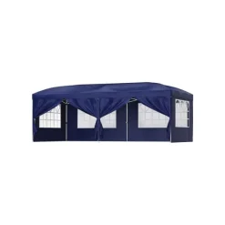 Best Pavilion Blue, 25 x 25 mm og de krydsede 20 x 10 mm rør i den øverste sektion sikrer, at dette havetelt er holdbart og, med den rette pleje, vil ho Telte & Lysthuse