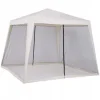 Telte & Lysthuse^Pavilion 3X3 G1015 HVID MED MYGGENET