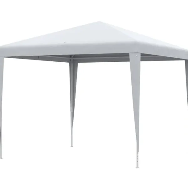 Discount Pavillon 2,7×2,7 m vandafvisende og vinterfast, hvid Telte & Lysthuse
