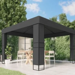 Discount Pavillon med dobbelttag 3x3 m antracitgrå - Pavillon - Pavilloner - Home & Living Telte & Lysthuse