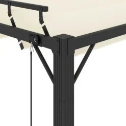 Best Pavillon med lameltag - Elegante udendørs møbler | Farve: Creme | Størrelse: 3x4 m Buer, Spalier, Lysthuse Uden Tag