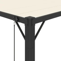 Best Pavillon med lameltag - Elegante udendørs møbler | Farve: Creme | Størrelse: 3x4 m Buer, Spalier, Lysthuse Uden Tag