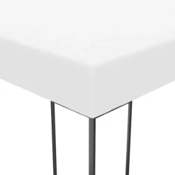 Hot Pavillon med LED-lyskæder - Ideel til udendørs arrangementer | Størrelse: 4x3x2,7 m | Farve: Hvid Telte & Lysthuse