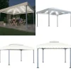 New Pavillon med LED-lyskæder 400x300 cm aluminium cremefarvet - Pavillon - Pavilloner - Home & Living Telte & Lysthuse
