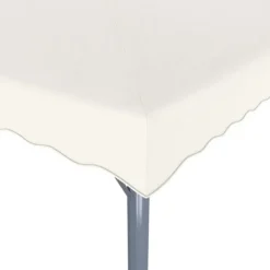 New Pavillon med LED-lyskæder 400x300 cm aluminium cremefarvet - Pavillon - Pavilloner - Home & Living Telte & Lysthuse