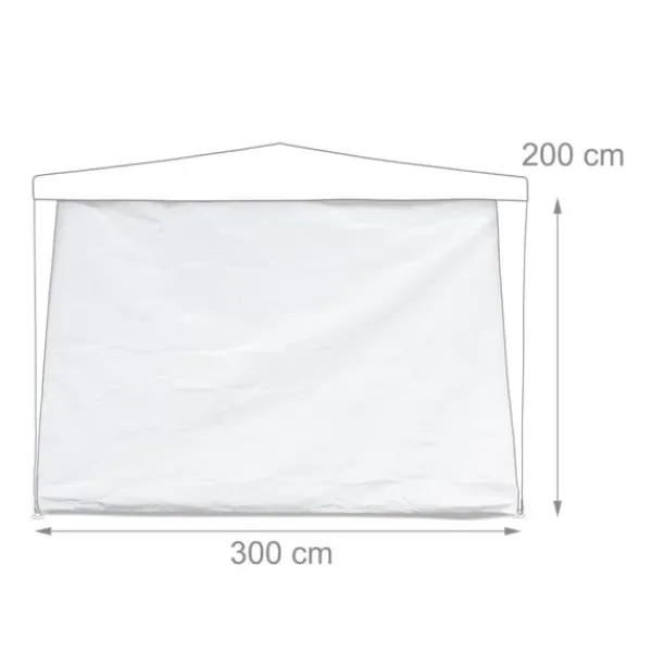 Outlet Pavillon sidepaneler, 200x300 cm, Hvid Telte & Lysthuse