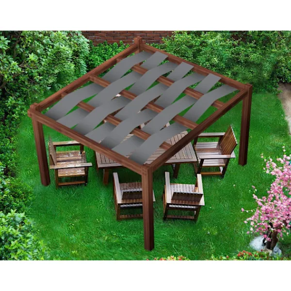 Clearance Pavillon vandtæt bælte 0,4x5 Grå Telte & Lysthuse