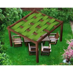 Clearance Pavillon vandtæt bælte 0,4x5 Grå Telte & Lysthuse