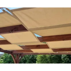 Clearance Pavillon vandtæt bælte 0,5x5 Grå Buer, Spalier, Lysthuse Uden Tag