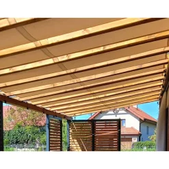 Clearance Pavillon vandtæt bælte 0,5x5 Grå Buer, Spalier, Lysthuse Uden Tag