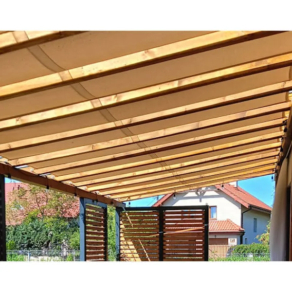 Clearance Pavillon vandtæt bælte 0,5x5 Grå Buer, Spalier, Lysthuse Uden Tag