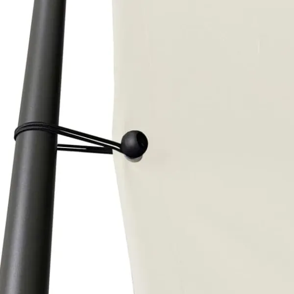 Buer, Spalier, Lysthuse Uden Tag^Pavillon 4x4 m med vandafvisende stof og stærkt stålstel | Farve: Hvid | Størrelse: 4x4 m