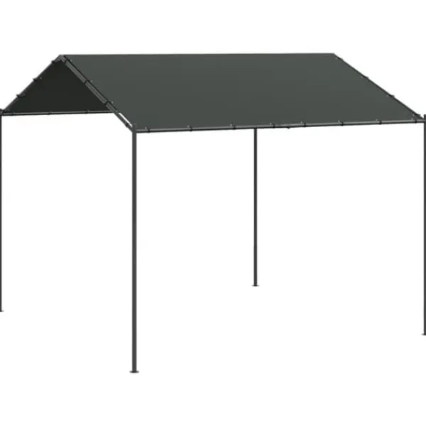 Telte & Lysthuse^Pavillon 4x4 m stål og stof antracitgrå - Pavillon - Pavilloner - Home & Living