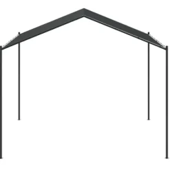 Telte & Lysthuse^Pavillon 4x4 m stål og stof antracitgrå - Pavillon - Pavilloner - Home & Living