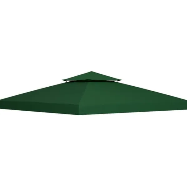 Sale Pavillontag 3x3 m, erstatningstag i polyester, vandafvisende, kulgrå Telte & Lysthuse